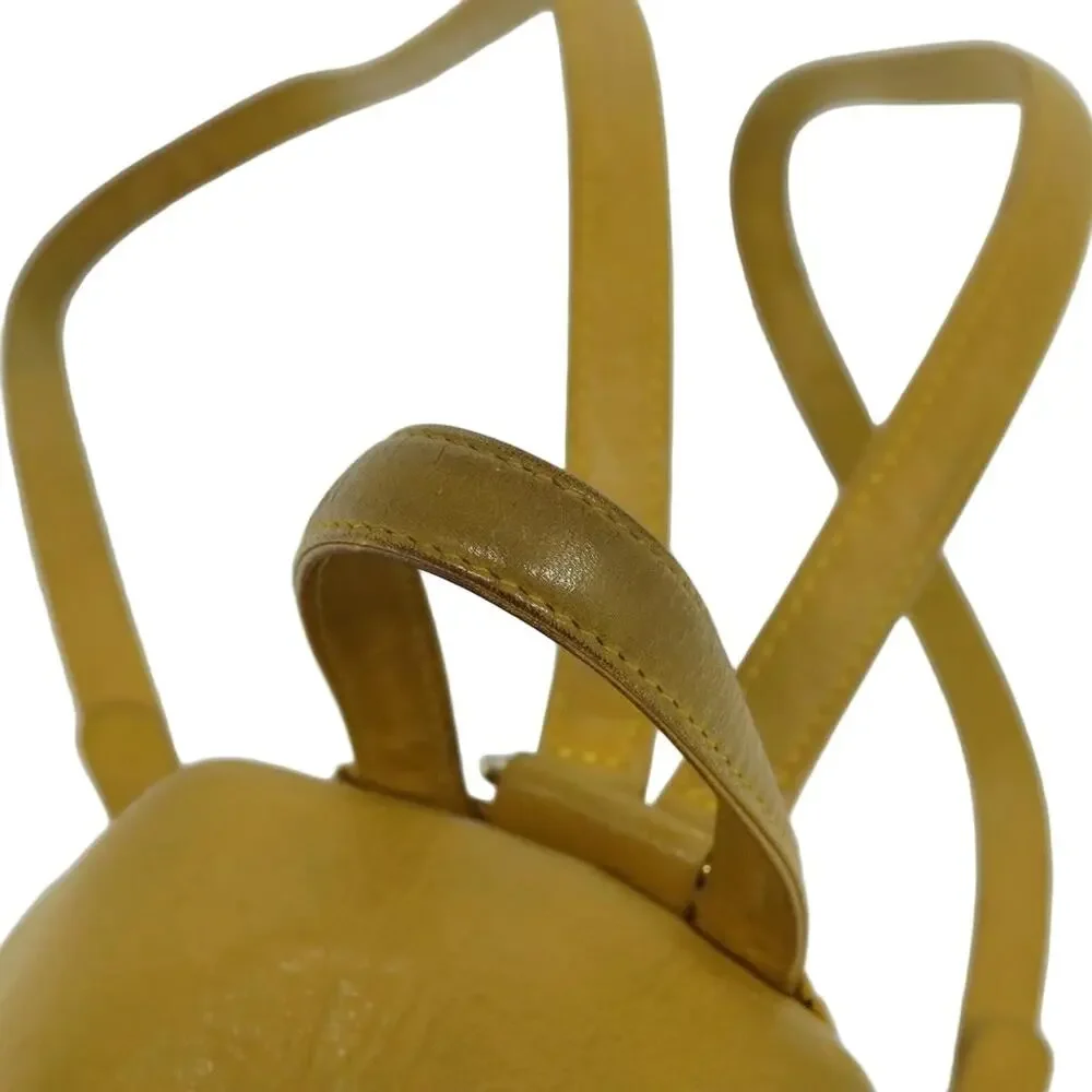 Dior Leather Backpack Gold